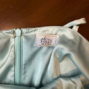 Oh Polly Ruched Seafoam Blue Mini Bodycon Dress